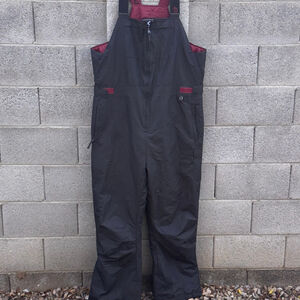 ARCTIX Ski & Snowboard Bib Snowsuit Men's XXL Black with Red Accents